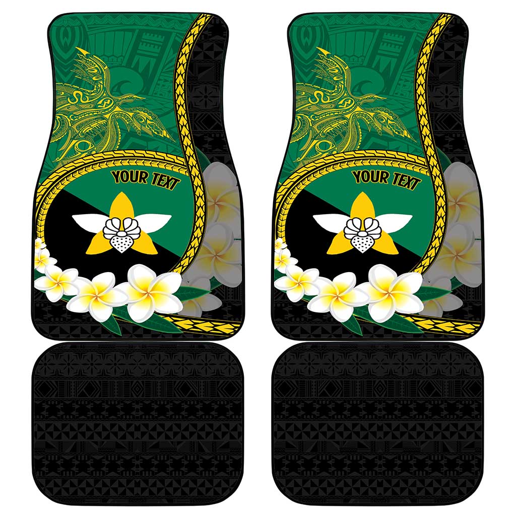 Personalised PNG Enga Provins Car Mats Papua New Guinea Plumeria Melanesian Pattern - Aussie Hoodie