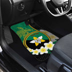 Personalised PNG Enga Provins Car Mats Papua New Guinea Plumeria Melanesian Pattern - Aussie Hoodie