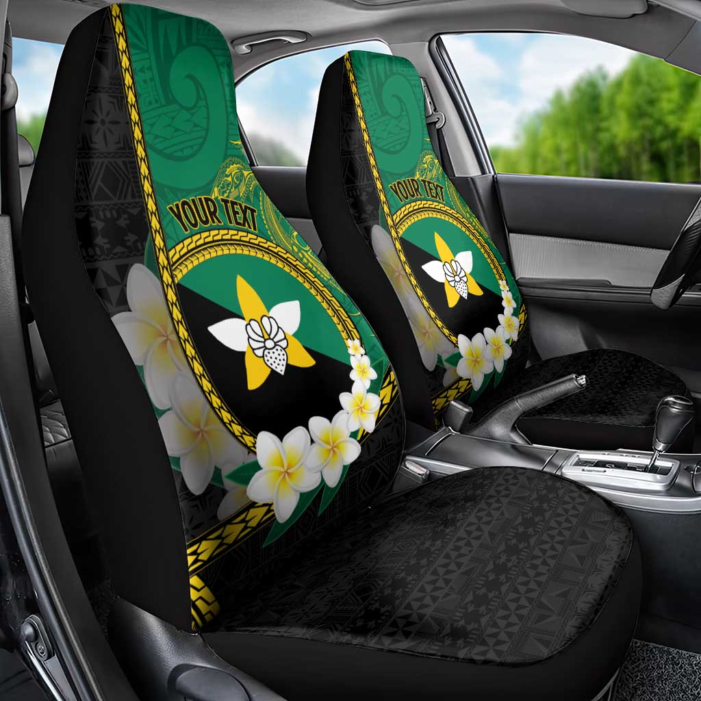 Personalised PNG Enga Provins Car Seat Cover Papua New Guinea Plumeria Melanesian Pattern - Aussie Hoodie