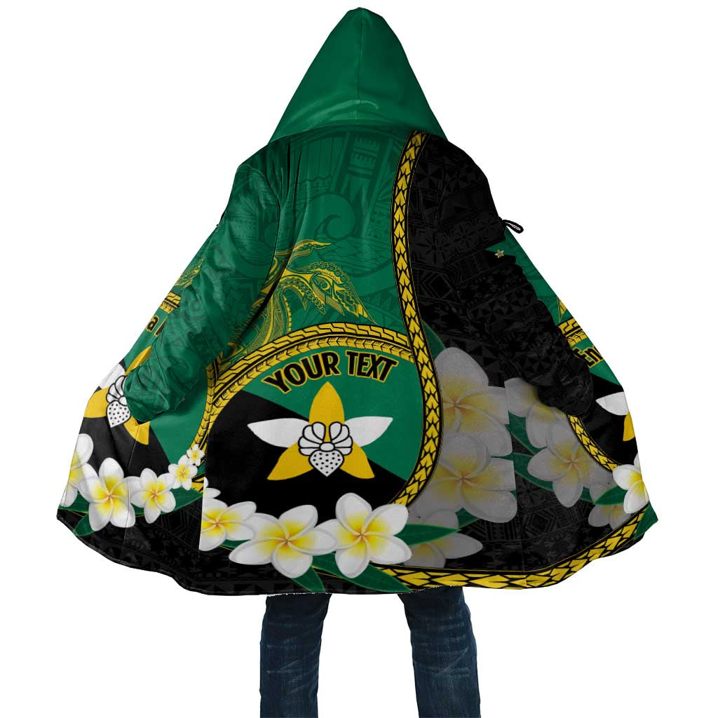 Personalised PNG Enga Provins Cloak Papua New Guinea Plumeria Melanesian Pattern - Aussie Hoodie