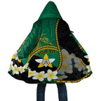 Personalised PNG Enga Provins Cloak Papua New Guinea Plumeria Melanesian Pattern - Aussie Hoodie