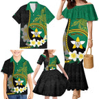 Personalised PNG Enga Provins Family Matching Mermaid Dress and Hawaiian Shirt Papua New Guinea Plumeria Melanesian Pattern - Aussie Hoodie