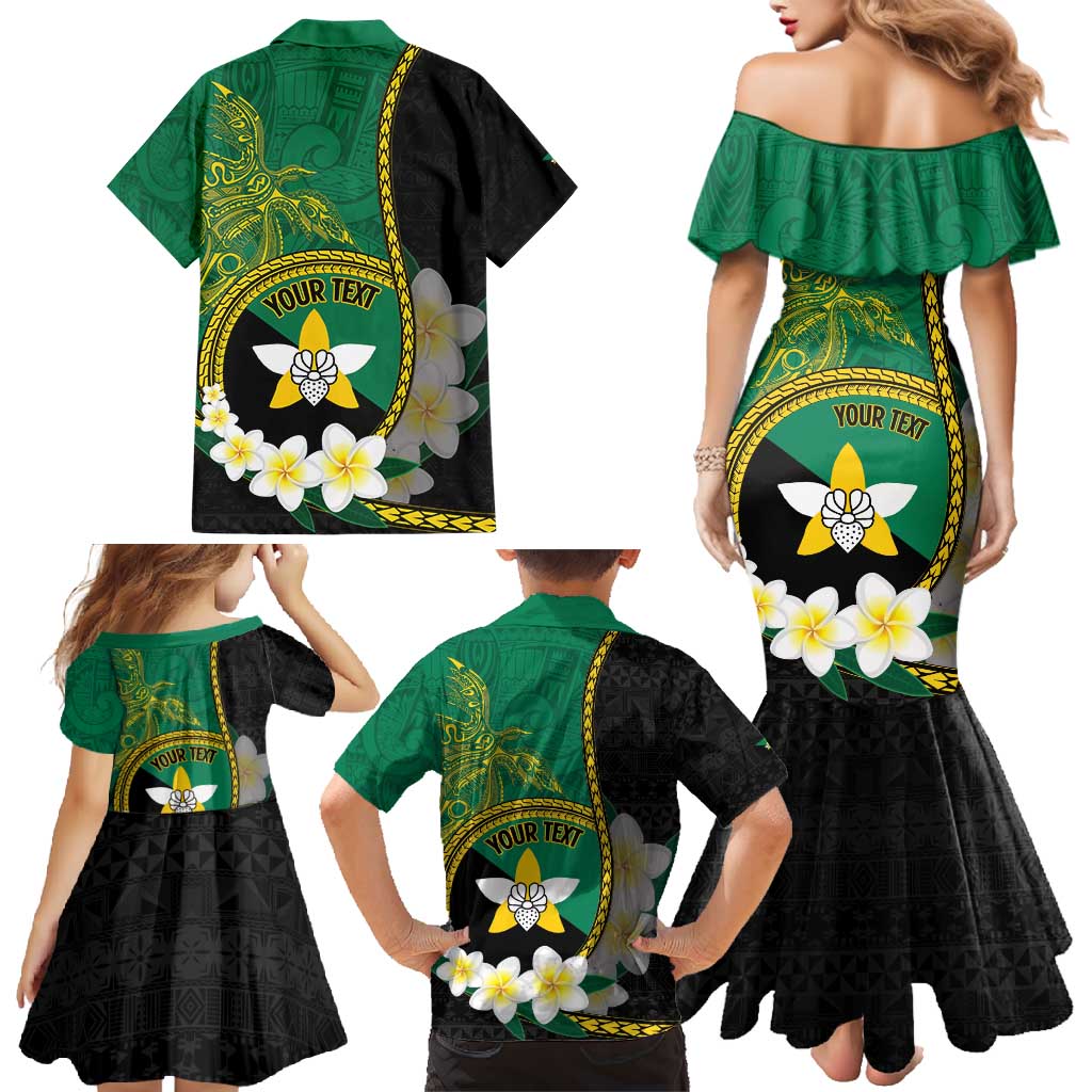 Personalised PNG Enga Provins Family Matching Mermaid Dress and Hawaiian Shirt Papua New Guinea Plumeria Melanesian Pattern - Aussie Hoodie