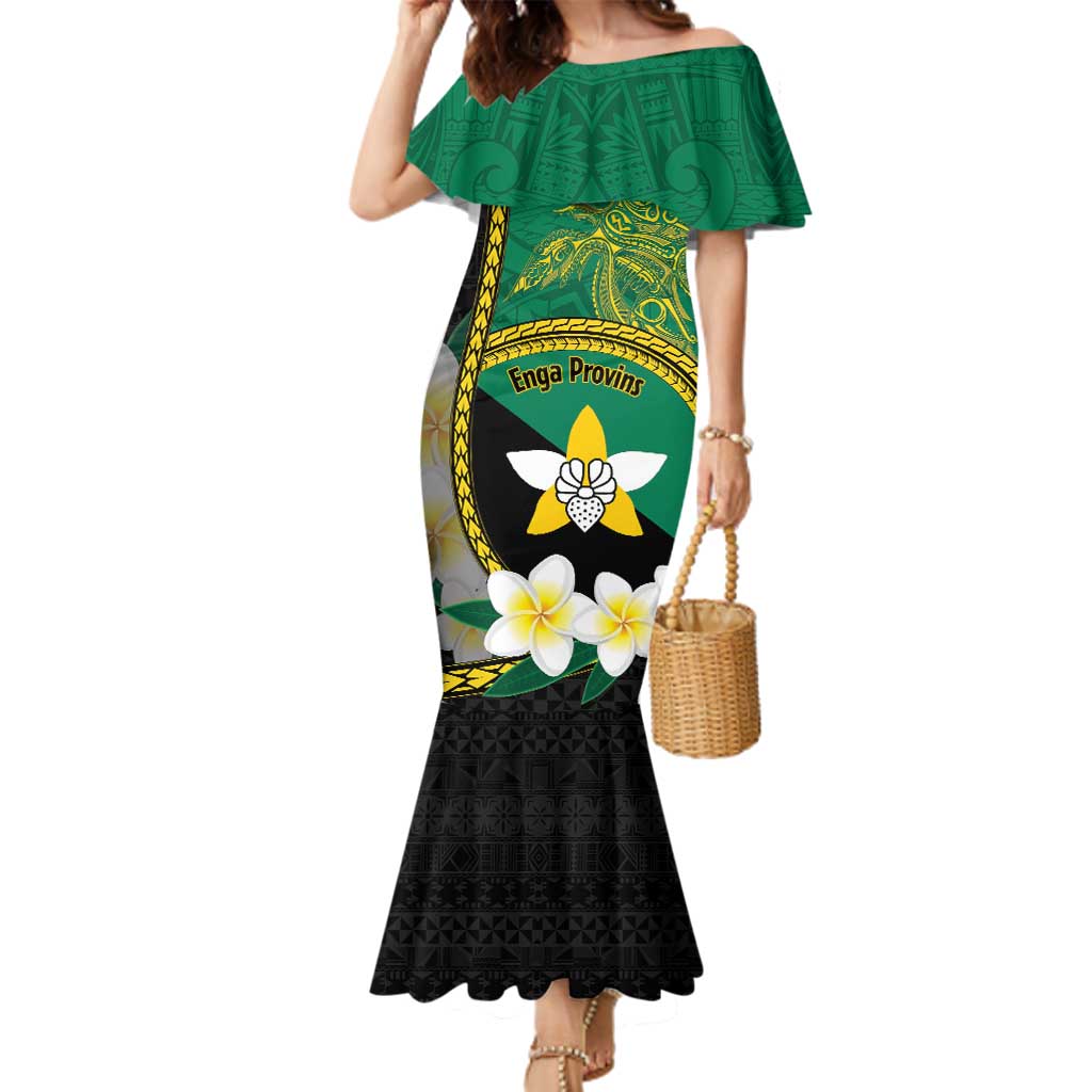 Personalised PNG Enga Provins Family Matching Mermaid Dress and Hawaiian Shirt Papua New Guinea Plumeria Melanesian Pattern - Aussie Hoodie