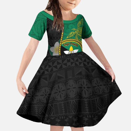 Personalised PNG Enga Provins Family Matching Off Shoulder Maxi Dress and Hawaiian Shirt Papua New Guinea Plumeria Melanesian Pattern - Aussie Hoodie