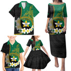 Personalised PNG Enga Provins Family Matching Puletasi and Hawaiian Shirt Papua New Guinea Plumeria Melanesian Pattern - Aussie Hoodie