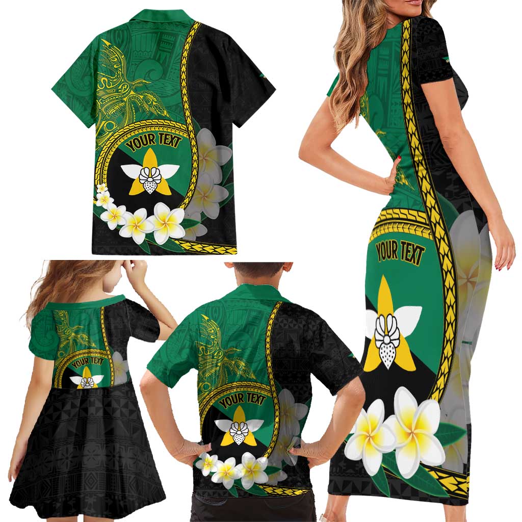 Personalised PNG Enga Provins Family Matching Short Sleeve Bodycon Dress and Hawaiian Shirt Papua New Guinea Plumeria Melanesian Pattern - Aussie Hoodie