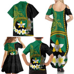 Personalised PNG Enga Provins Family Matching Summer Maxi Dress and Hawaiian Shirt Papua New Guinea Plumeria Melanesian Pattern - Aussie Hoodie