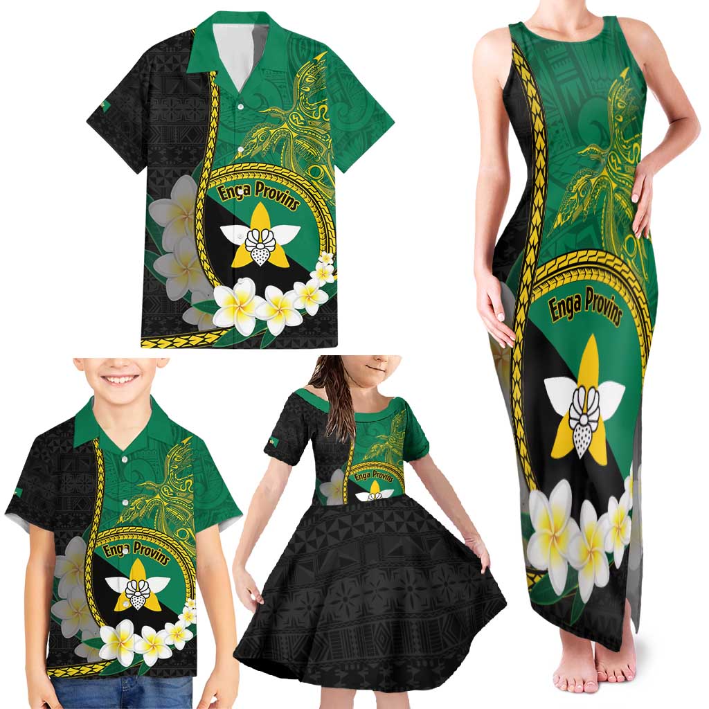 Personalised PNG Enga Provins Family Matching Tank Maxi Dress and Hawaiian Shirt Papua New Guinea Plumeria Melanesian Pattern - Aussie Hoodie