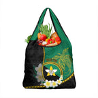 Personalised PNG Enga Provins Grocery Bag Papua New Guinea Plumeria Melanesian Pattern - Aussie Hoodie