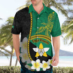 Personalised PNG Enga Provins Hawaiian Shirt Papua New Guinea Plumeria Melanesian Pattern - Aussie Hoodie