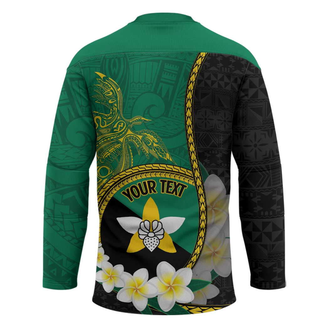 Personalised PNG Enga Provins Hockey Jersey Papua New Guinea Plumeria Melanesian Pattern - Aussie Hoodie