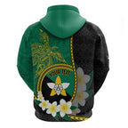 Personalised PNG Enga Provins Hoodie Papua New Guinea Plumeria Melanesian Pattern - Aussie Hoodie