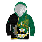 Personalised PNG Enga Provins Kid Hoodie Papua New Guinea Plumeria Melanesian Pattern - Aussie Hoodie