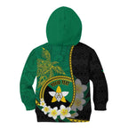 Personalised PNG Enga Provins Kid Hoodie Papua New Guinea Plumeria Melanesian Pattern - Aussie Hoodie
