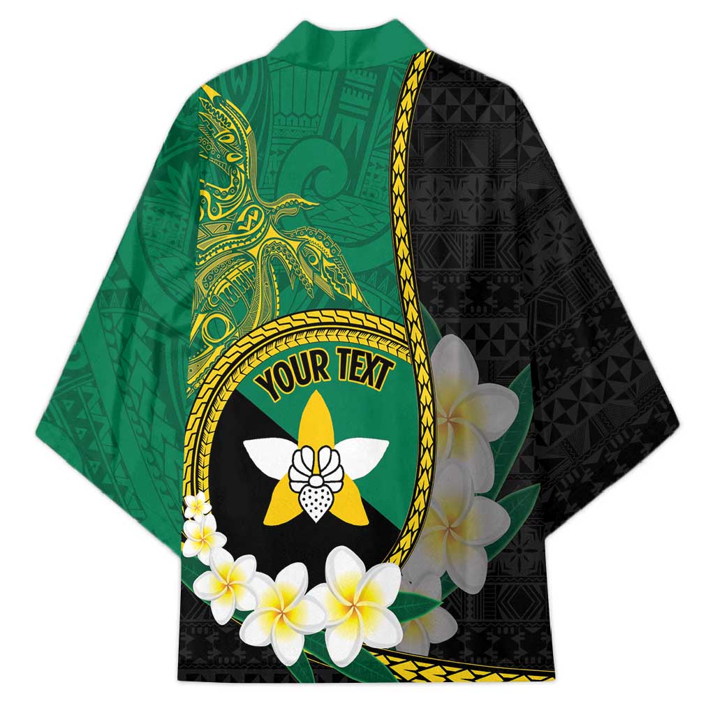 Personalised PNG Enga Provins Kimono Papua New Guinea Plumeria Melanesian Pattern - Aussie Hoodie