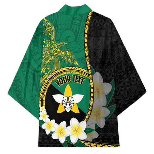 Personalised PNG Enga Provins Kimono Papua New Guinea Plumeria Melanesian Pattern - Aussie Hoodie