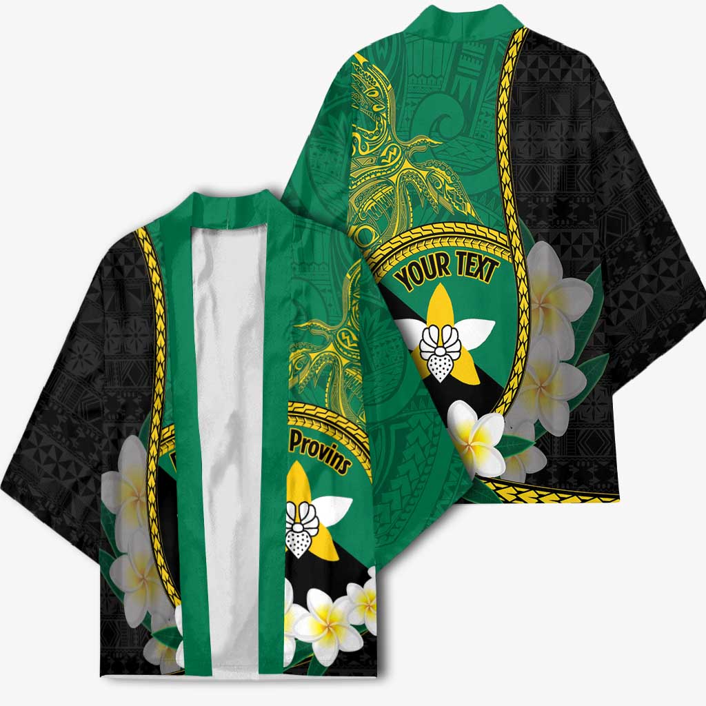 Personalised PNG Enga Provins Kimono Papua New Guinea Plumeria Melanesian Pattern - Aussie Hoodie