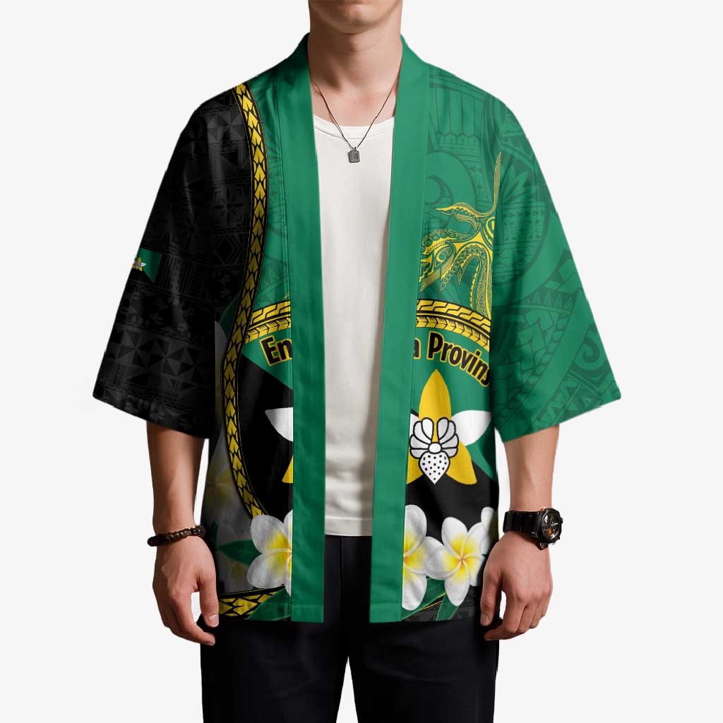 Personalised PNG Enga Provins Kimono Papua New Guinea Plumeria Melanesian Pattern - Aussie Hoodie