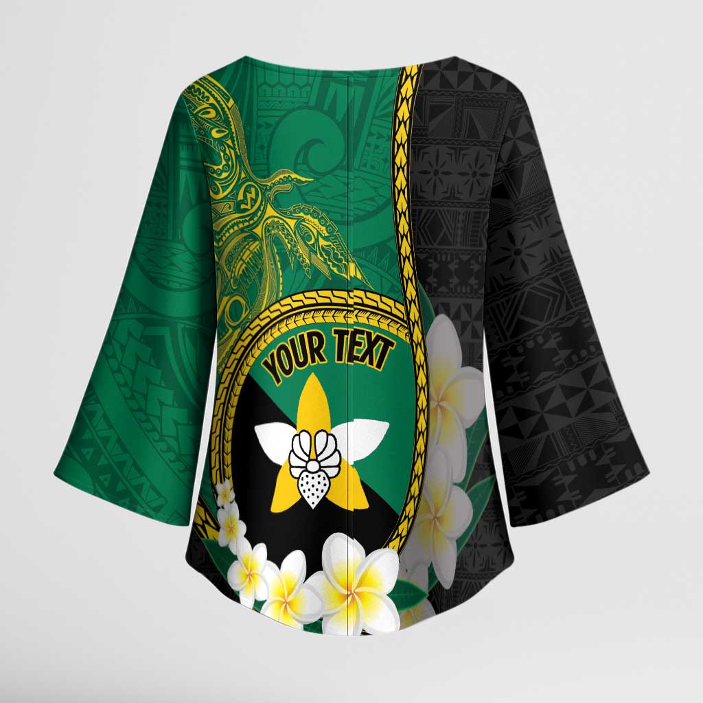 Personalised PNG Enga Provins Kimono Sleeve Blouse Papua New Guinea Plumeria Melanesian Pattern - Aussie Hoodie