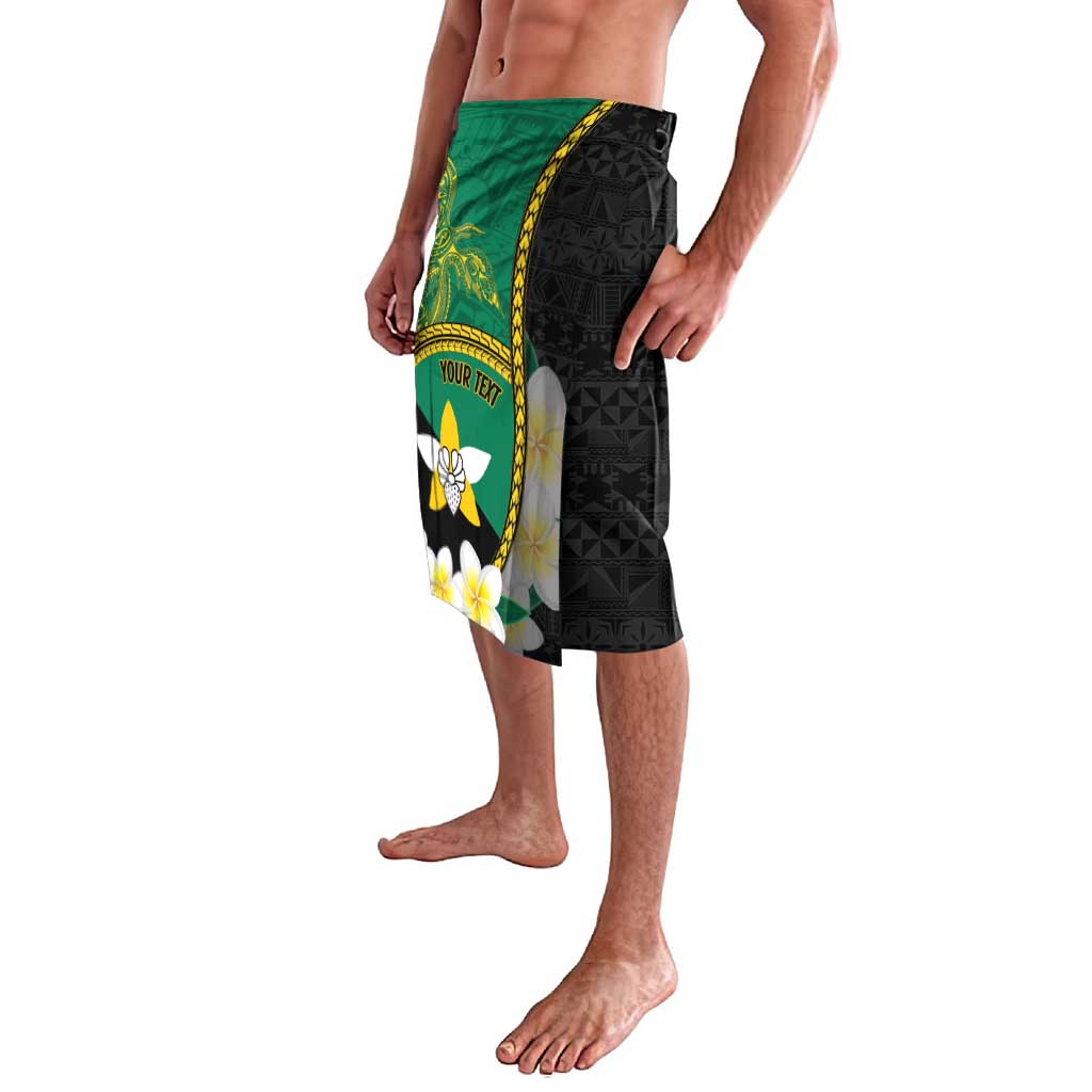 Personalised PNG Enga Provins Lavalava Papua New Guinea Plumeria Melanesian Pattern - Aussie Hoodie