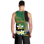 Personalised PNG Enga Provins Men Tank Top Papua New Guinea Plumeria Melanesian Pattern - Aussie Hoodie