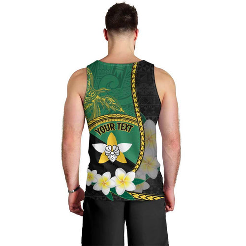 Personalised PNG Enga Provins Men Tank Top Papua New Guinea Plumeria Melanesian Pattern - Aussie Hoodie
