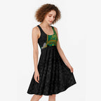 Personalised PNG Enga Provins Midi Dress Papua New Guinea Plumeria Melanesian Pattern - Aussie Hoodie