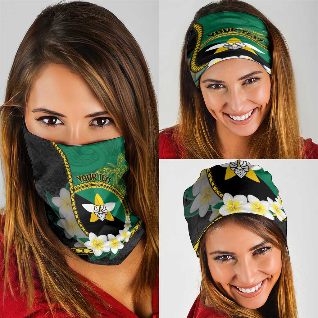 Personalised PNG Enga Provins Neck Gaiter Papua New Guinea Plumeria Melanesian Pattern LT14