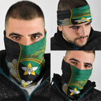 Personalised PNG Enga Provins Neck Gaiter Papua New Guinea Plumeria Melanesian Pattern LT14