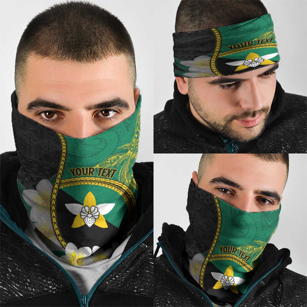 Personalised PNG Enga Provins Neck Gaiter Papua New Guinea Plumeria Melanesian Pattern LT14