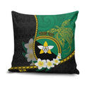 Personalised PNG Enga Provins Pillow Cover Papua New Guinea Plumeria Melanesian Pattern - Aussie Hoodie
