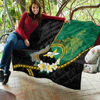 Personalised PNG Enga Provins Quilt Papua New Guinea Plumeria Melanesian Pattern - Aussie Hoodie