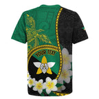 Personalised PNG Enga Provins Rugby Jersey Papua New Guinea Plumeria Melanesian Pattern - Aussie Hoodie