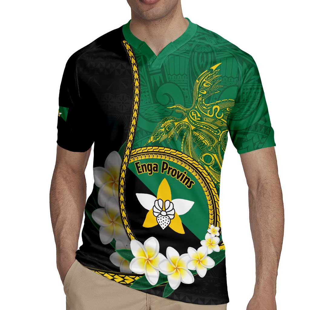 Personalised PNG Enga Provins Rugby Jersey Papua New Guinea Plumeria Melanesian Pattern - Aussie Hoodie