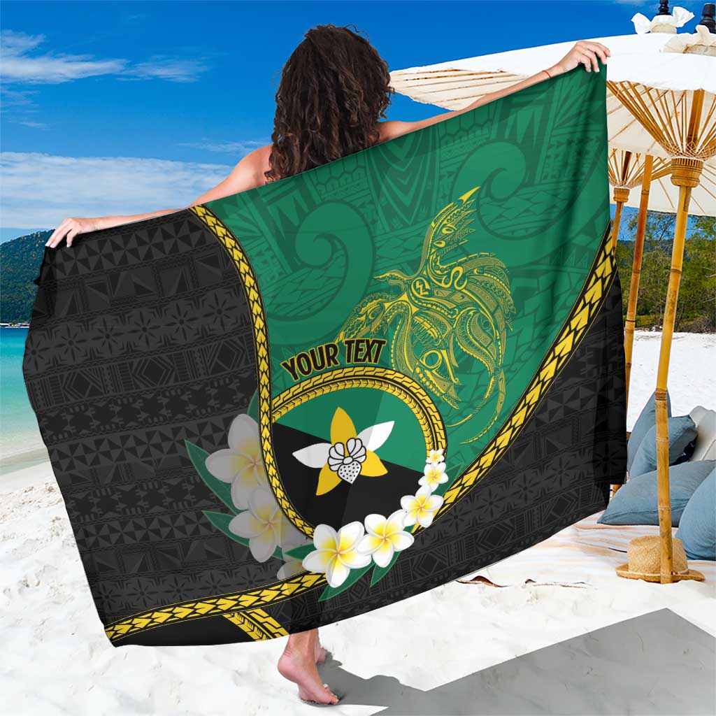 Personalised PNG Enga Provins Sarong Papua New Guinea Plumeria Melanesian Pattern - Aussie Hoodie