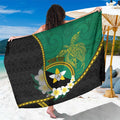 Personalised PNG Enga Provins Sarong Papua New Guinea Plumeria Melanesian Pattern - Aussie Hoodie