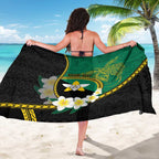 Personalised PNG Enga Provins Sarong Papua New Guinea Plumeria Melanesian Pattern - Aussie Hoodie