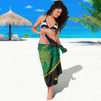Personalised PNG Enga Provins Sarong Papua New Guinea Plumeria Melanesian Pattern - Aussie Hoodie