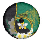 Personalised PNG Enga Provins Spare Tire Cover Papua New Guinea Plumeria Melanesian Pattern - Aussie Hoodie