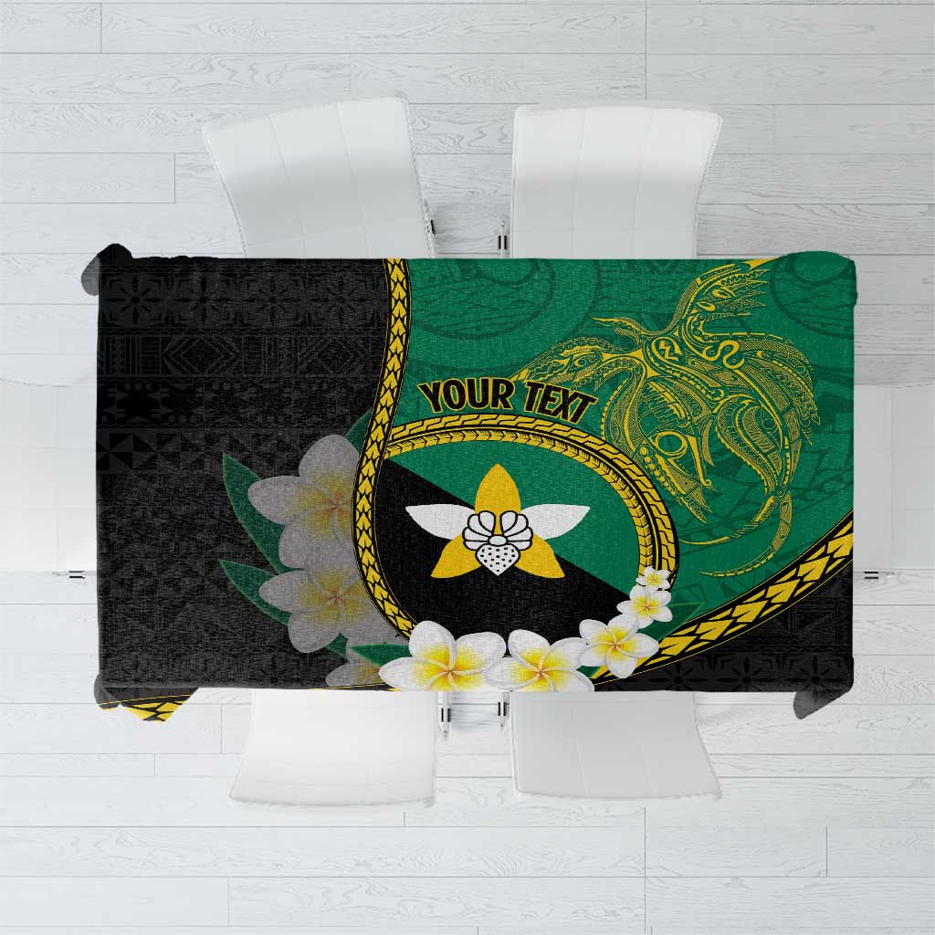 Personalised PNG Enga Provins Tablecloth Papua New Guinea Plumeria Melanesian Pattern - Aussie Hoodie