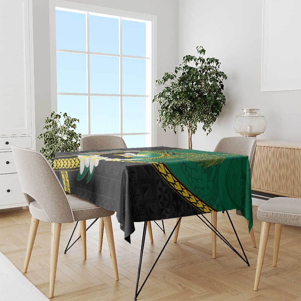 Personalised PNG Enga Provins Tablecloth Papua New Guinea Plumeria Melanesian Pattern - Aussie Hoodie