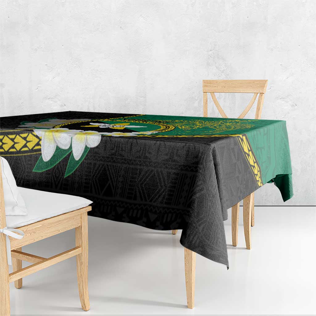 Personalised PNG Enga Provins Tablecloth Papua New Guinea Plumeria Melanesian Pattern - Aussie Hoodie