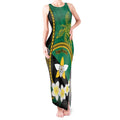 Personalised PNG Enga Provins Tank Maxi Dress Papua New Guinea Plumeria Melanesian Pattern - Aussie Hoodie