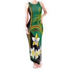 Personalised PNG Enga Provins Tank Maxi Dress Papua New Guinea Plumeria Melanesian Pattern - Aussie Hoodie