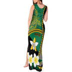 Personalised PNG Enga Provins Tank Maxi Dress Papua New Guinea Plumeria Melanesian Pattern - Aussie Hoodie