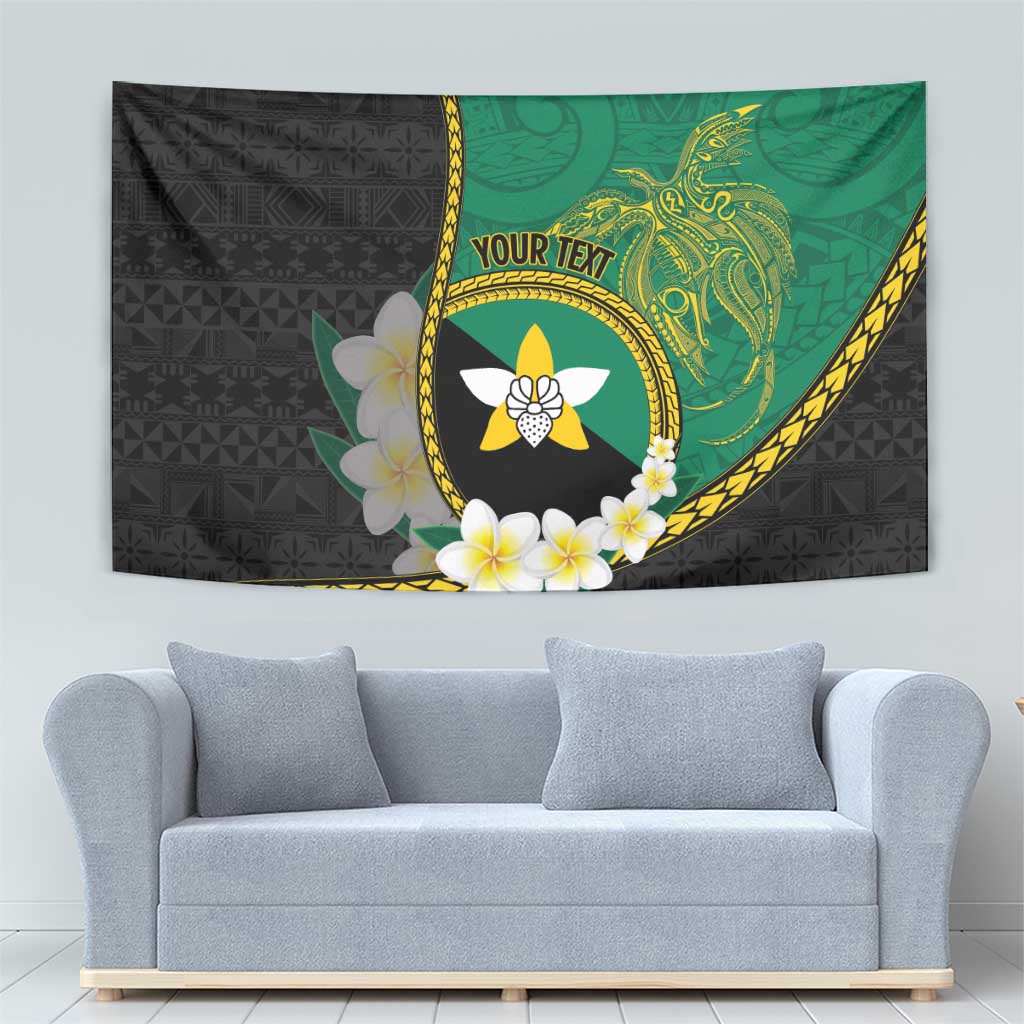 Personalised PNG Enga Provins Tapestry Papua New Guinea Plumeria Melanesian Pattern - Aussie Hoodie