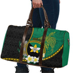 Personalised PNG Enga Provins Travel Bag Papua New Guinea Plumeria Melanesian Pattern - Aussie Hoodie