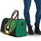 Personalised PNG Enga Provins Travel Bag Papua New Guinea Plumeria Melanesian Pattern - Aussie Hoodie
