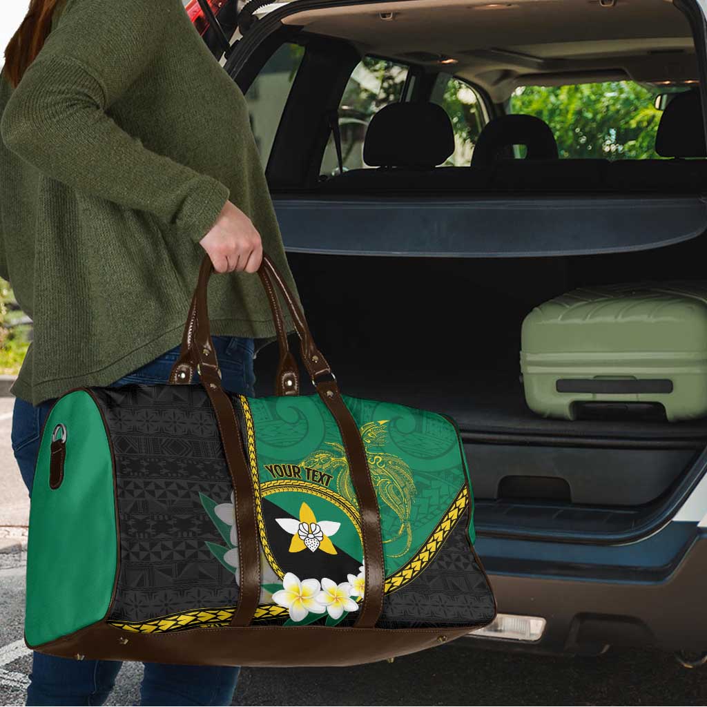 Personalised PNG Enga Provins Travel Bag Papua New Guinea Plumeria Melanesian Pattern - Aussie Hoodie
